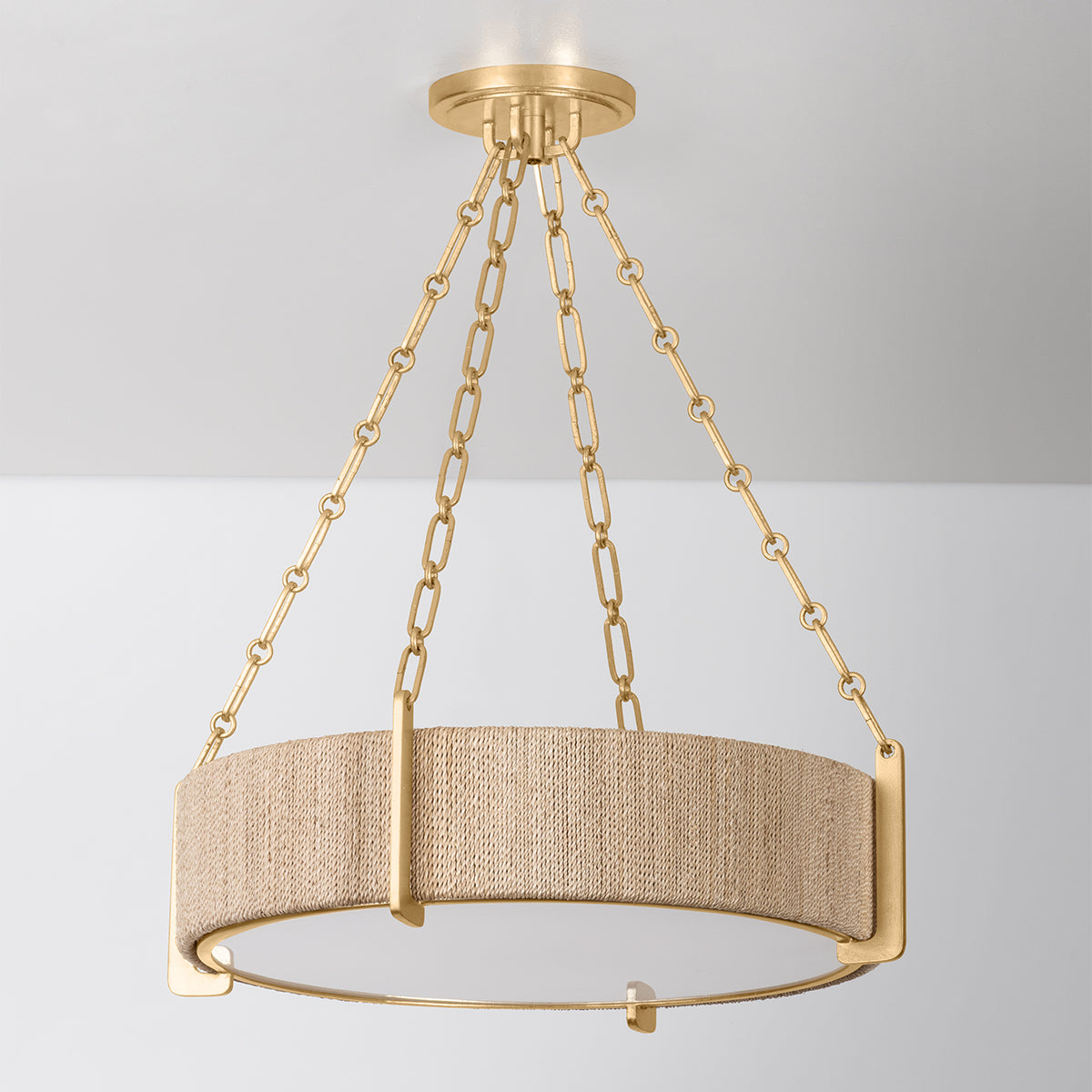 Quebec 4-Light Chandelier – Gold Leaf Finish