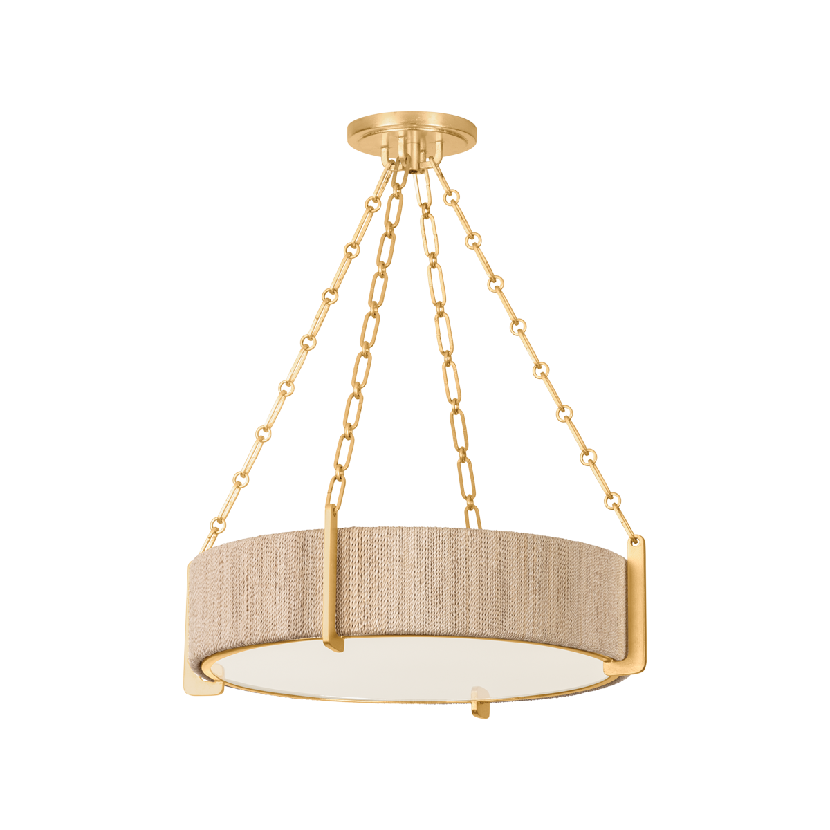 Quebec 4-Light Chandelier – Gold Leaf Finish