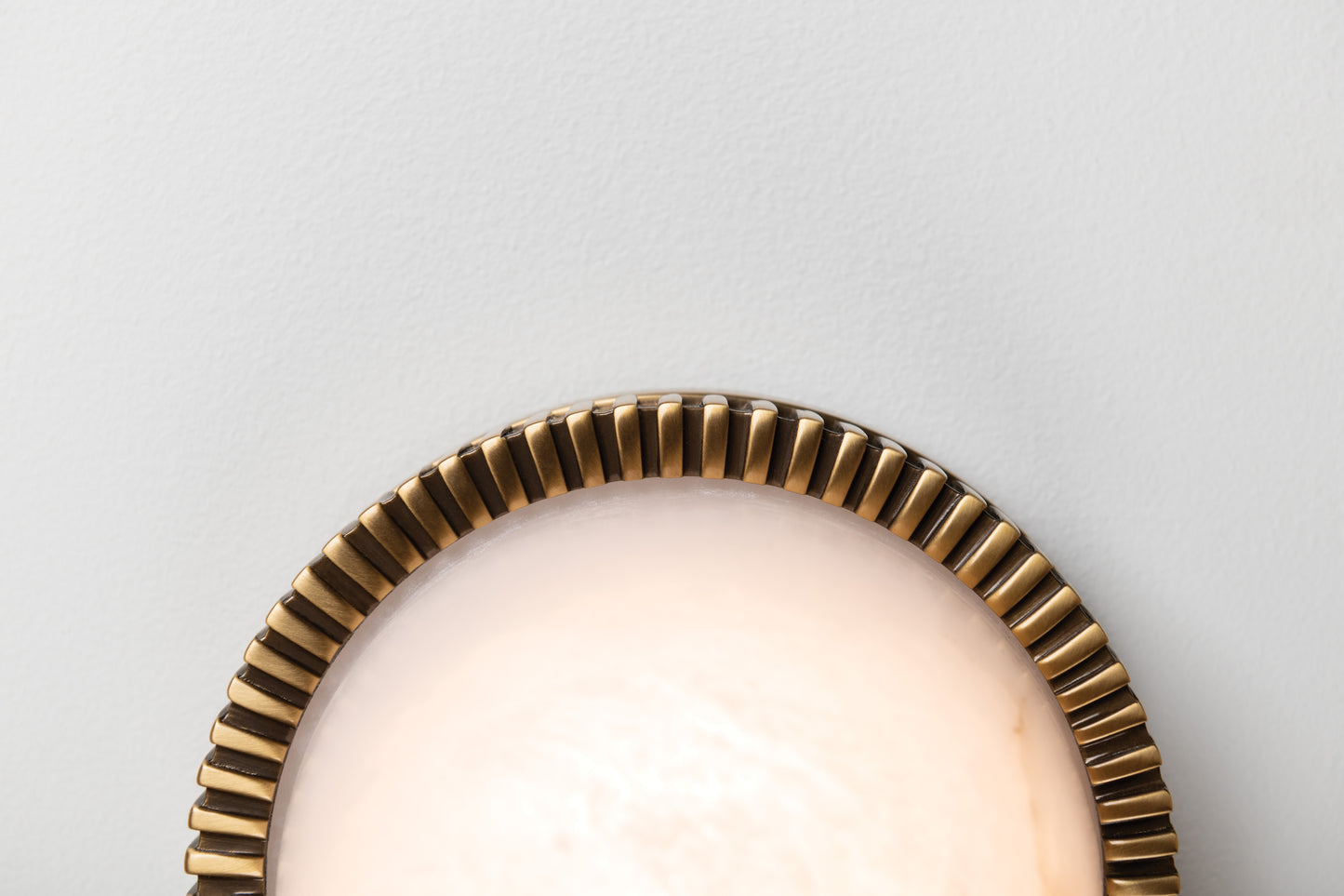 Ainsley Alabaster Flush Mount – Aged Brass by Hudson Valley Lighting