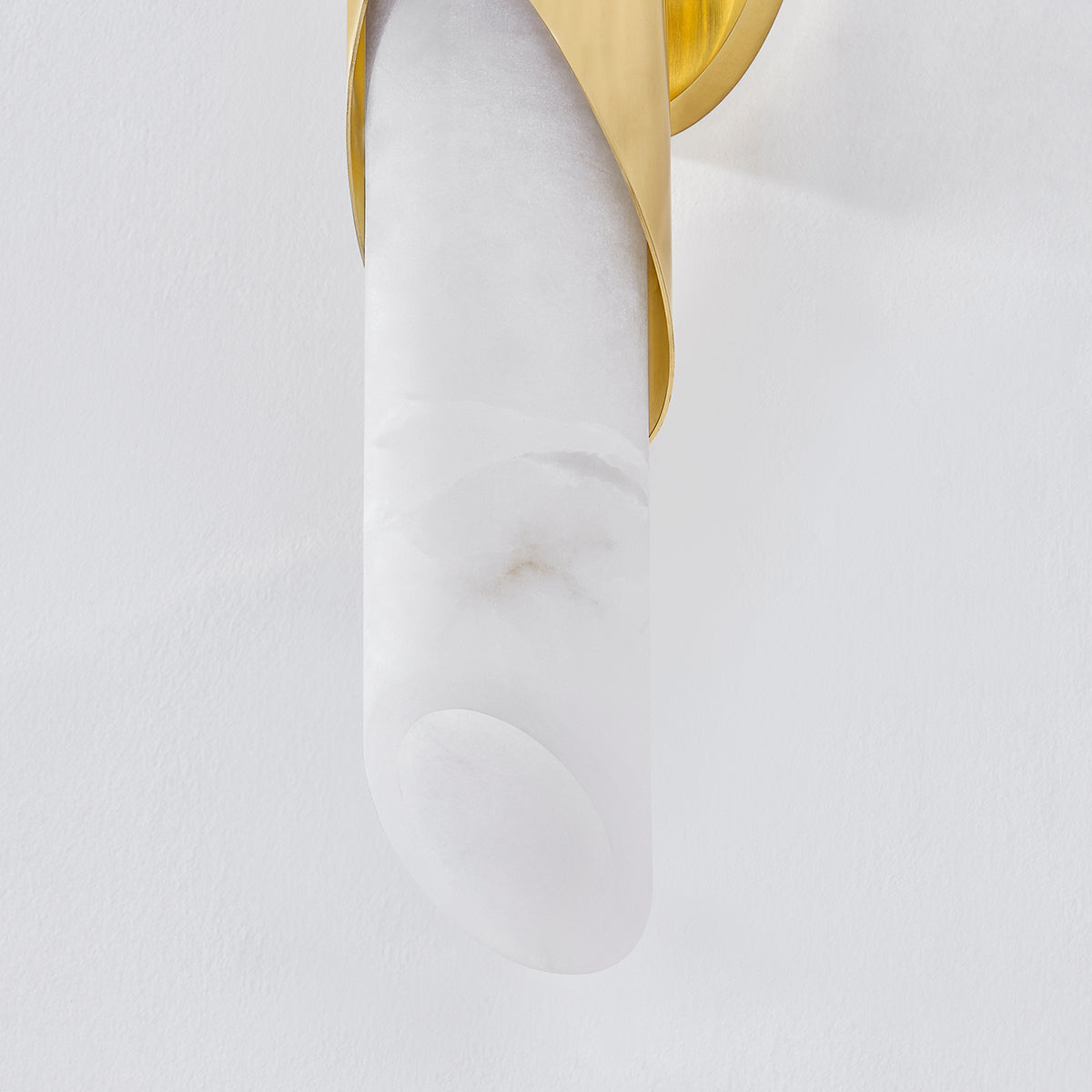 Camilla Alabaster Wall Light – Vintage Polished Brass