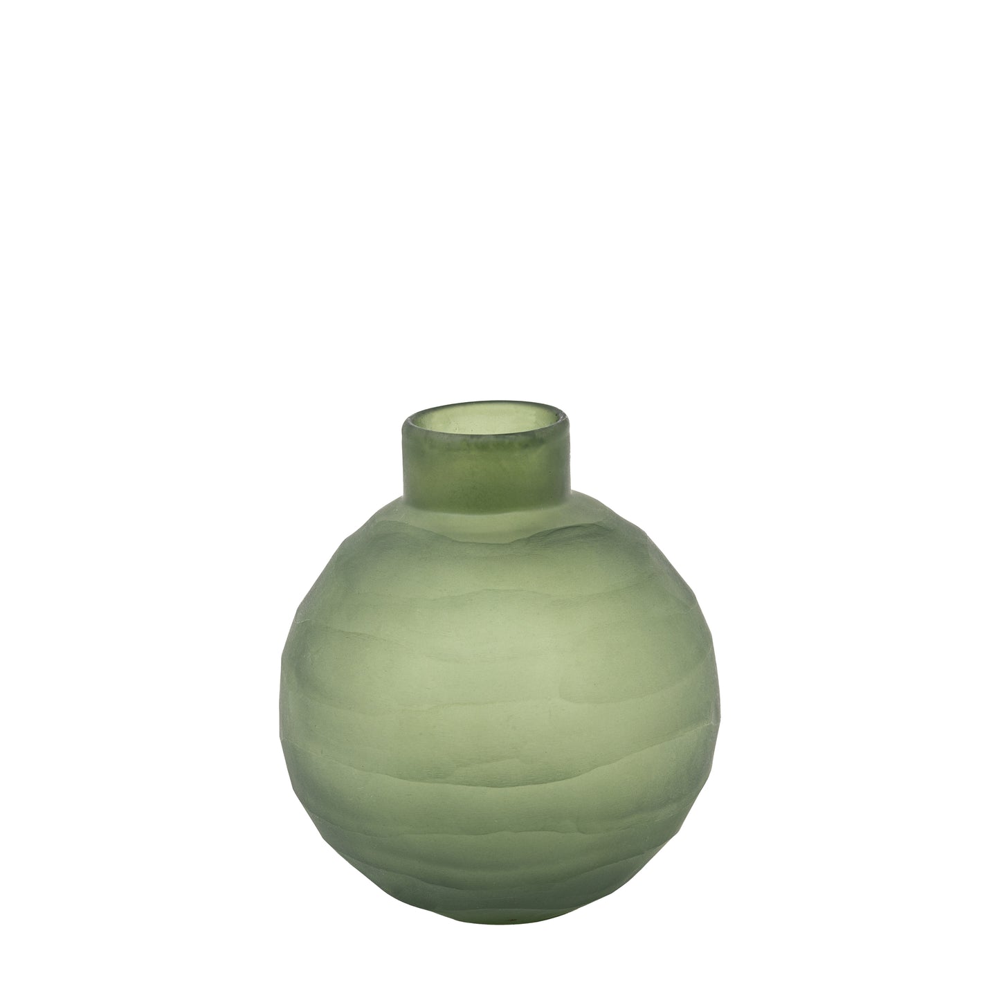 Bevelled Glass Globe Vase (Small)