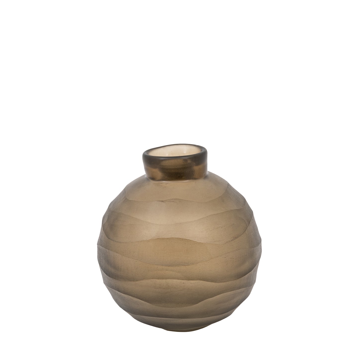 Bevelled Glass Globe Vase (Small)