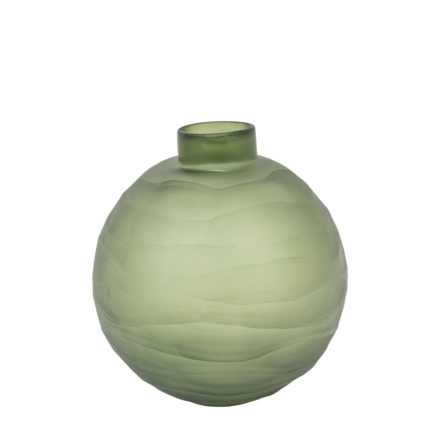 Bevelled Glass Globe Vase