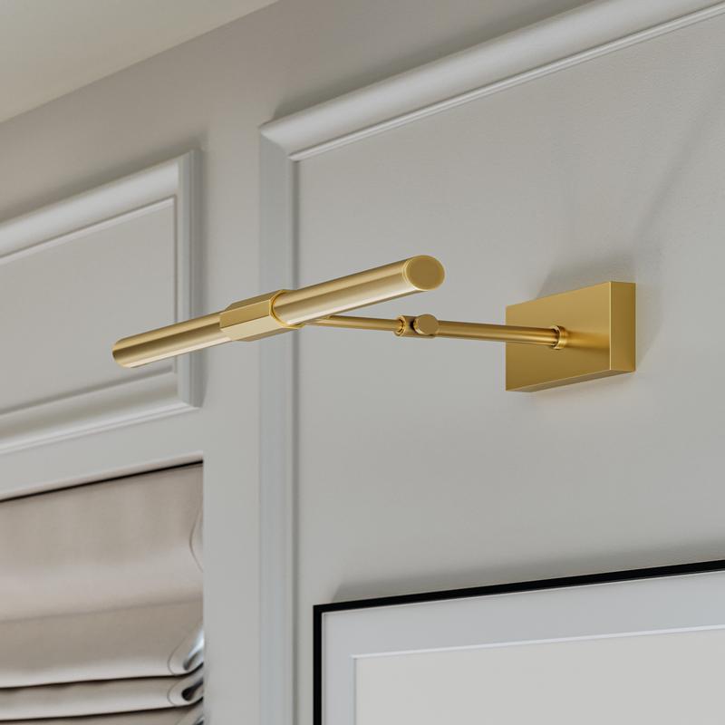 Melbourne Wall Light – Aged Brass with White Acrylic Shade