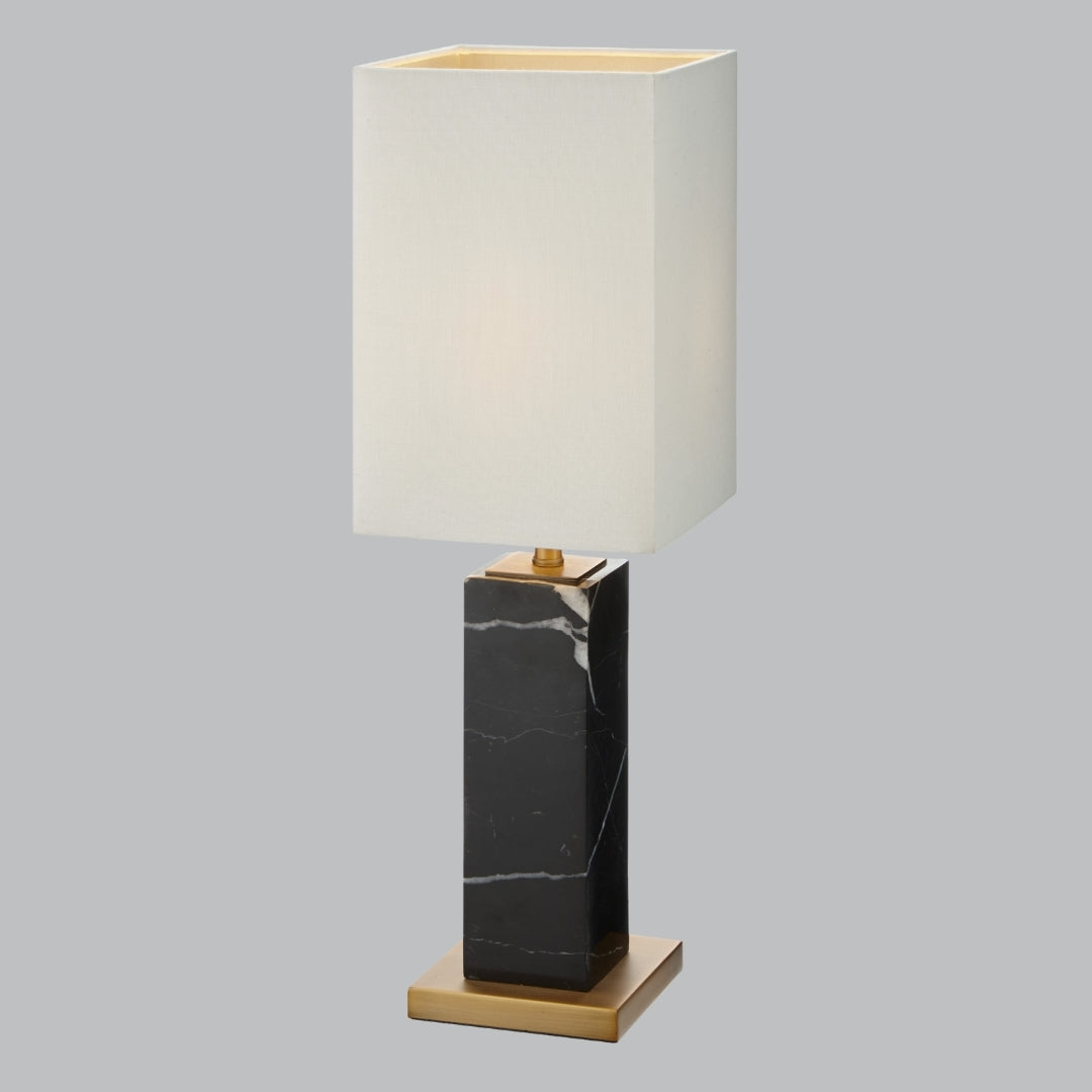 Pax Black Marble Table Lamp