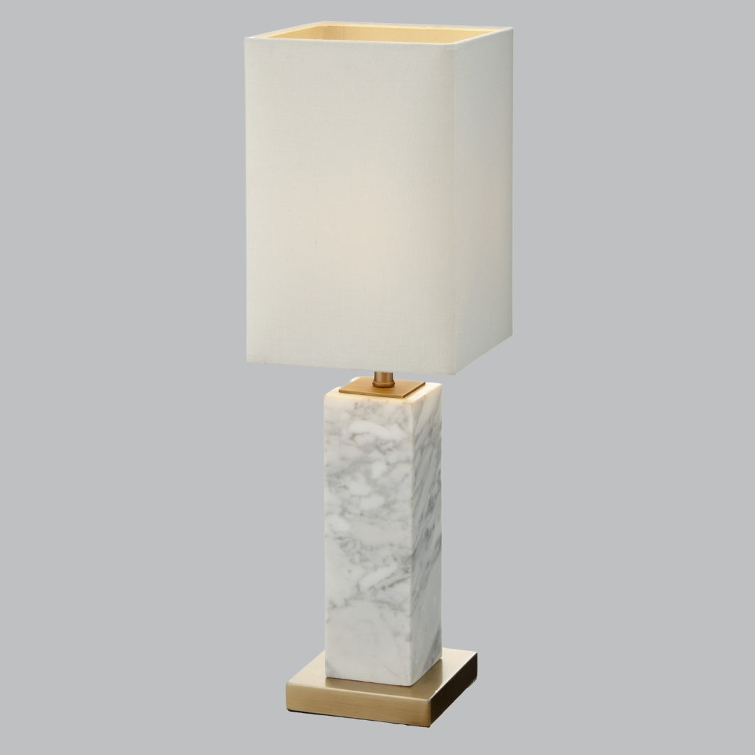 Pax White Marble Table Lamp