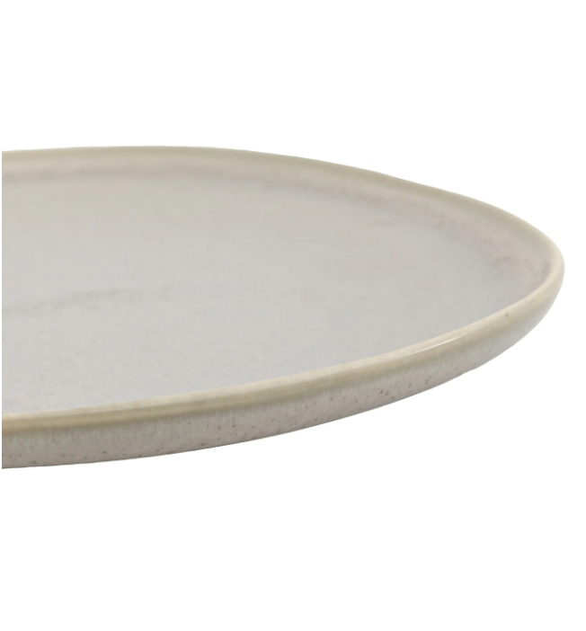 Pebble Glaze Side Plate – Dove Grey (Pack of 4)