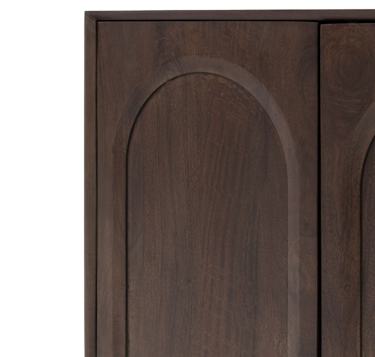 Arc Sideboard – Retro-Inspired Mango Wood Design