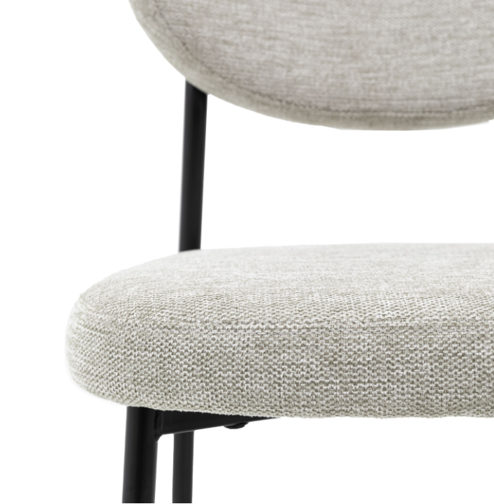 Oppo Bar Stool Set of 2 – Natural Upholstered Counter Stools