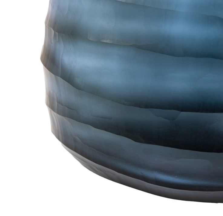 Sintra Handblown Carved Glass Vase – Small