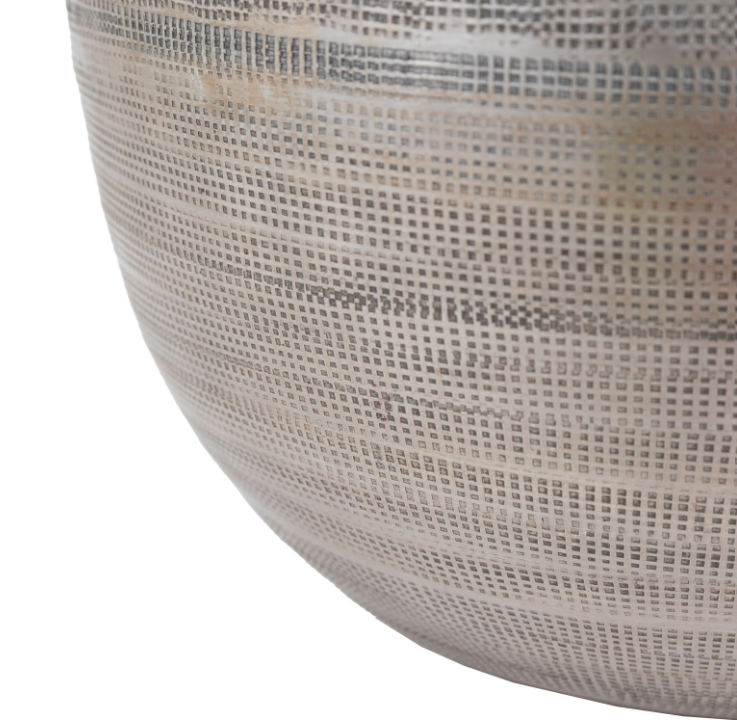 Zahara Hammered Metal Vase – Small