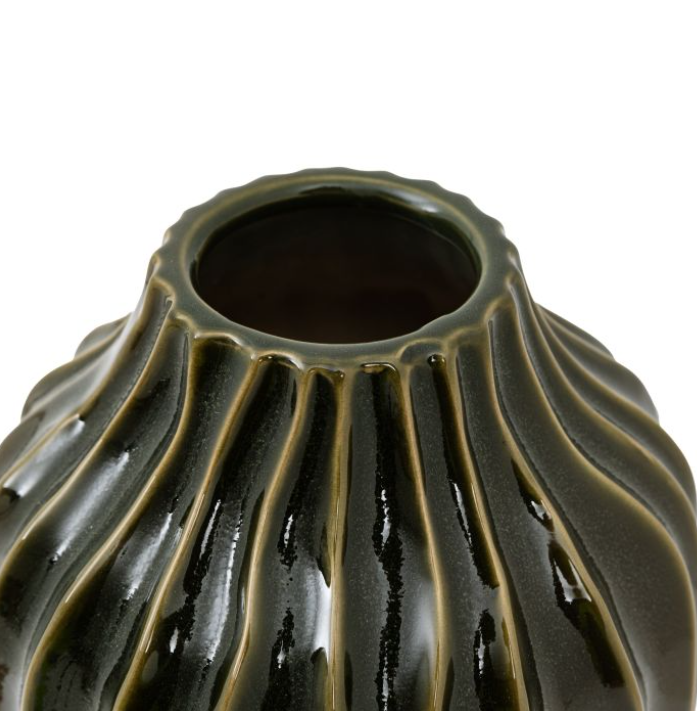 Organic Ribbed Vase – Large