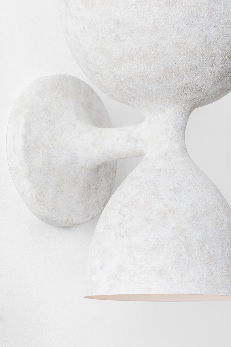 Waucoba Wall Light – Weathered White Finish
