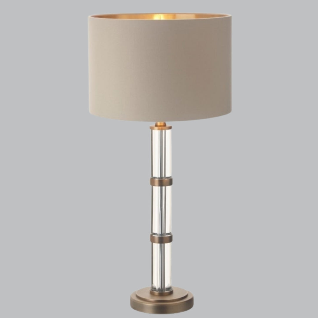 Zane Antique Brass Finish Table Lamp