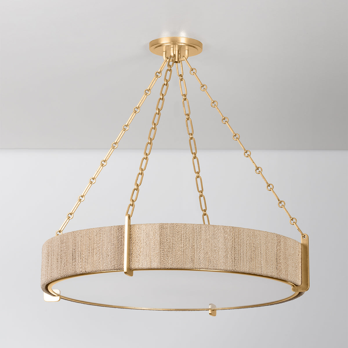 Quebec 6-Light Chandelier – Gold Leaf Finish