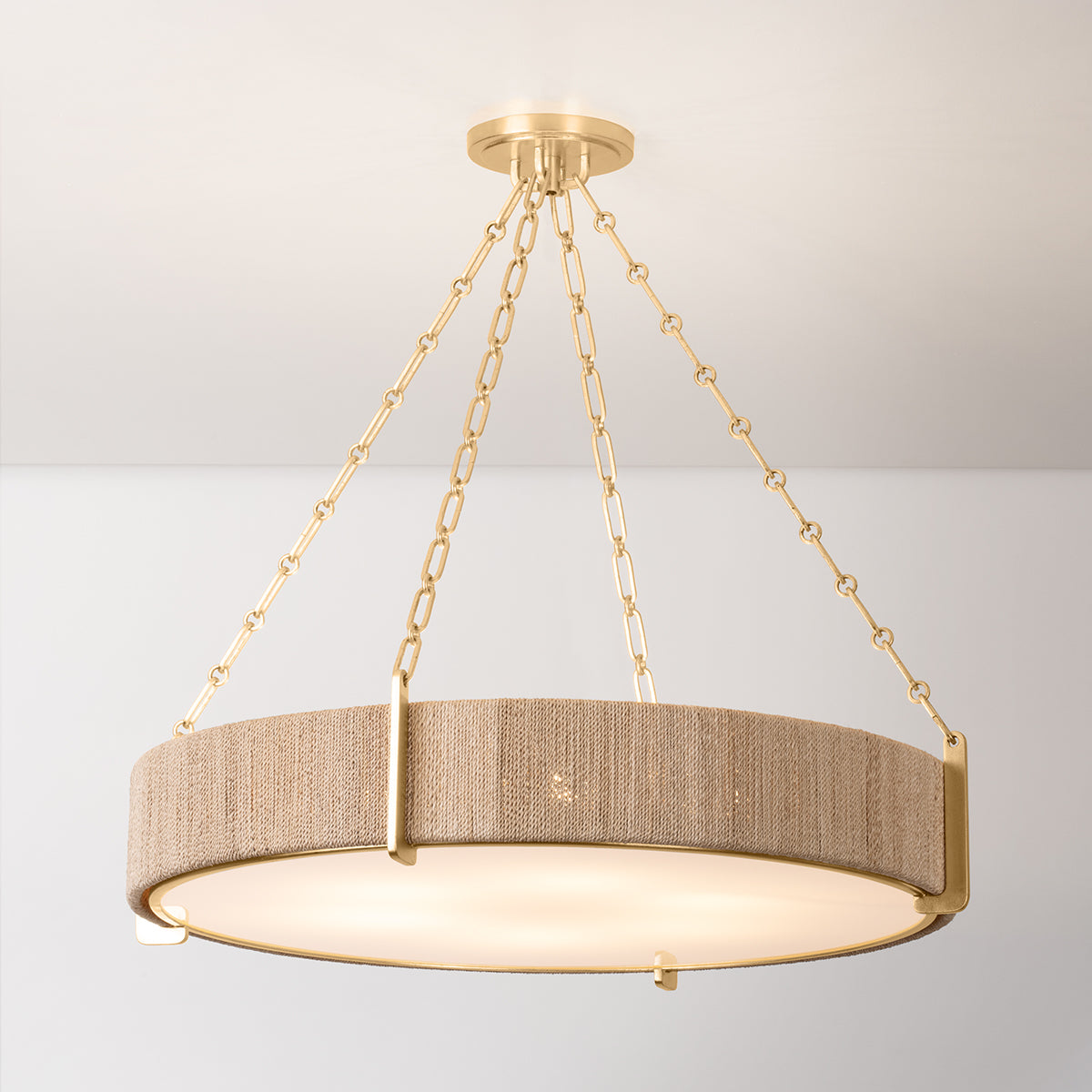 Quebec 6-Light Chandelier – Gold Leaf Finish