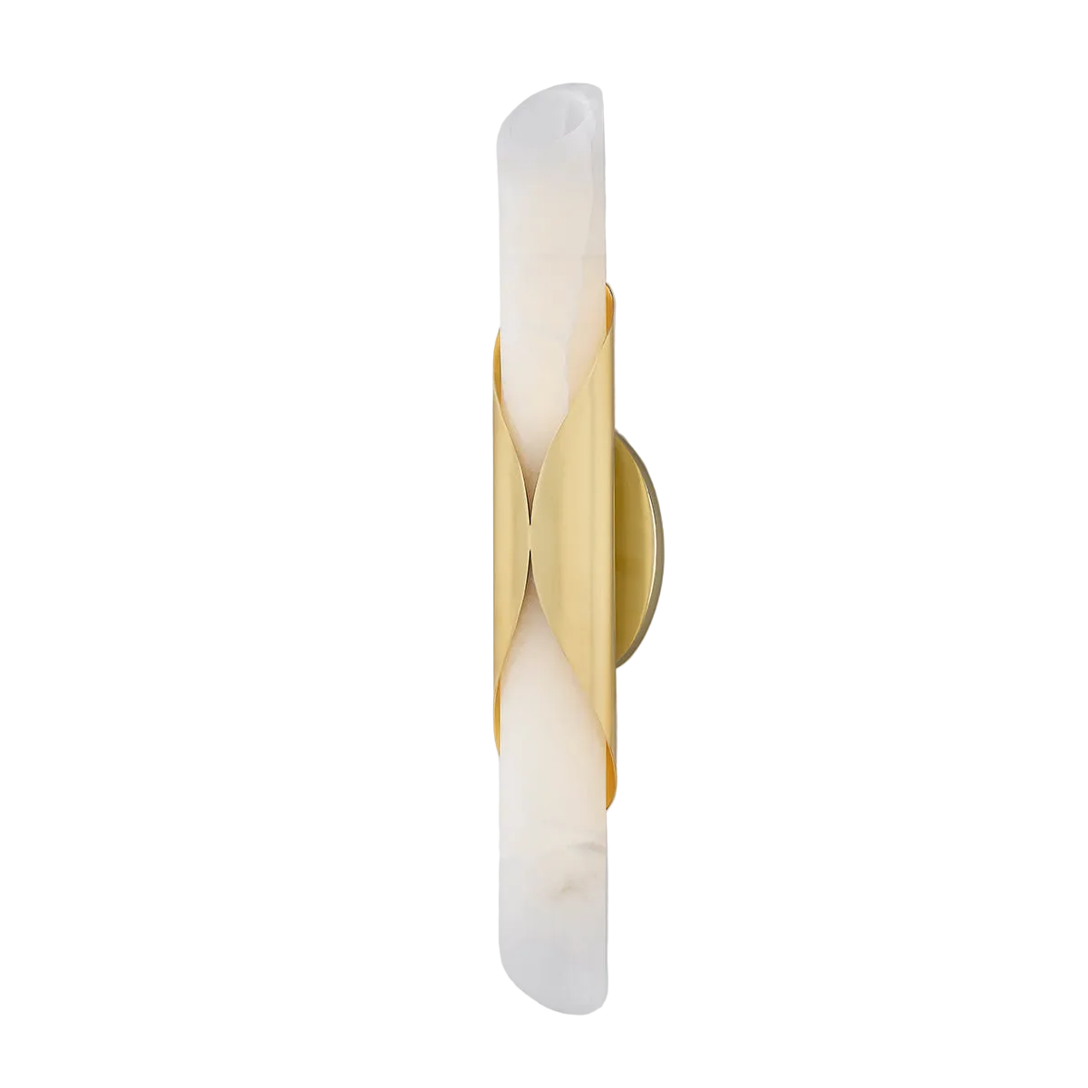 Camilla Alabaster Wall Light – Vintage Polished Brass
