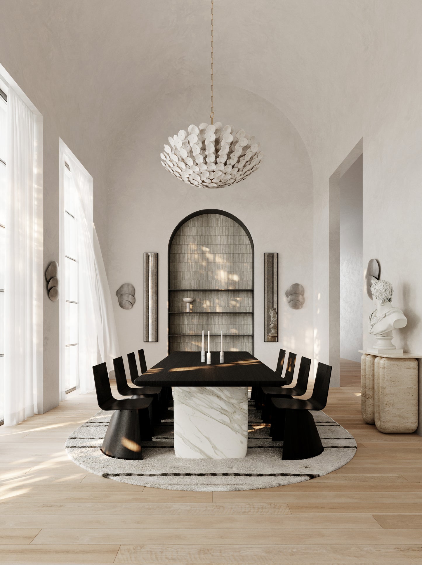 Aimi 12 Light Chandelier – Vintage Gold Leaf