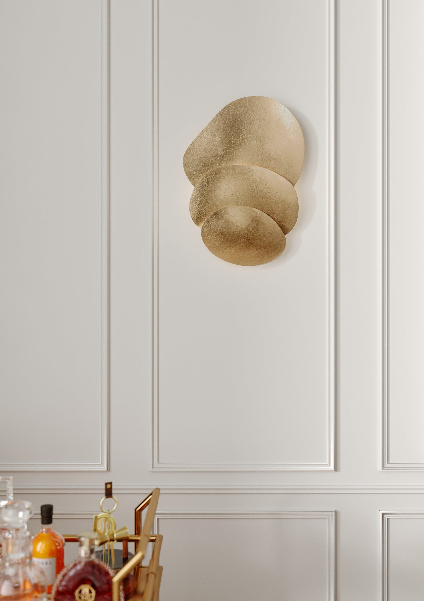 Akemi Wall Light – Vintage Gold Leaf