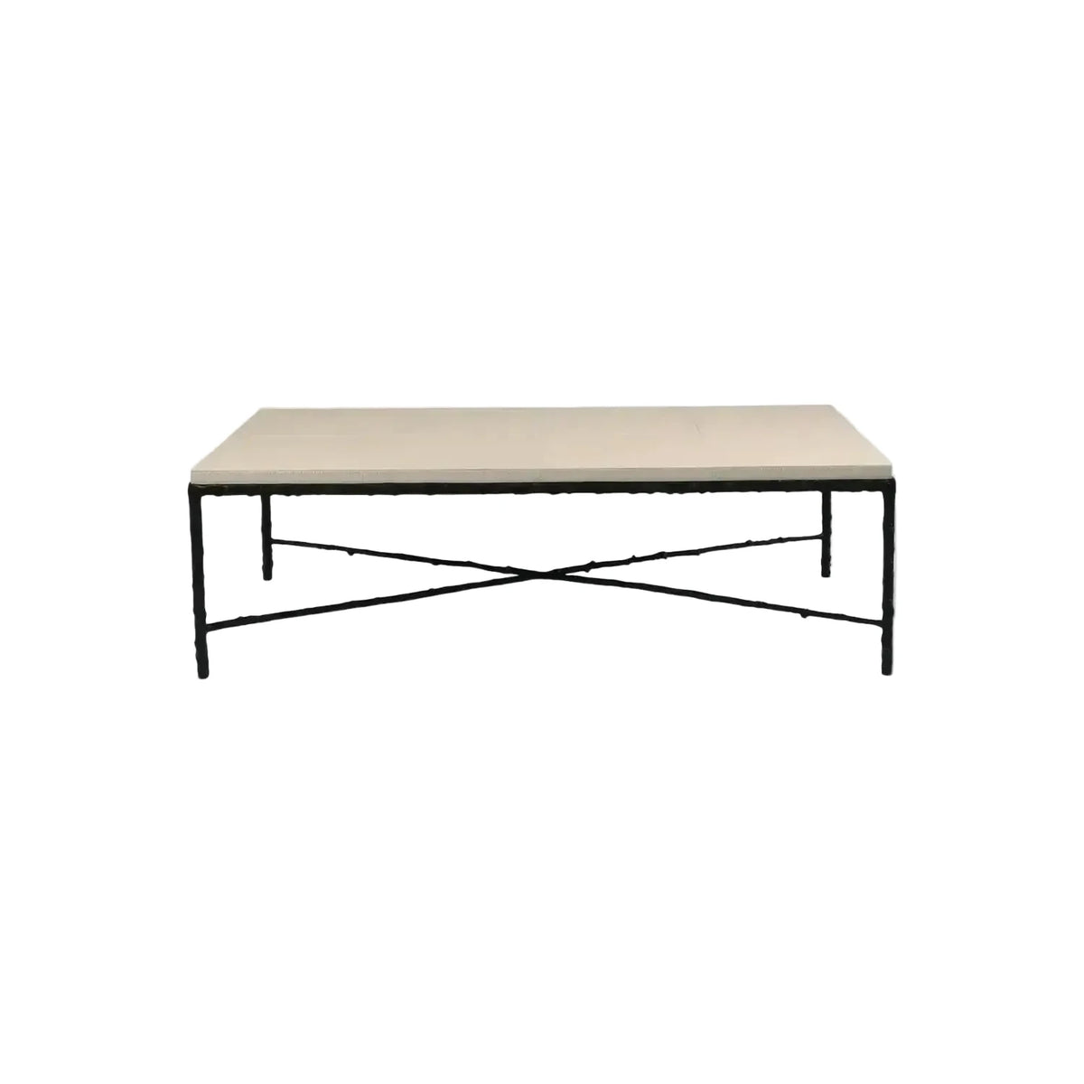 Arun Coffee Table Bronze Pumice Leather