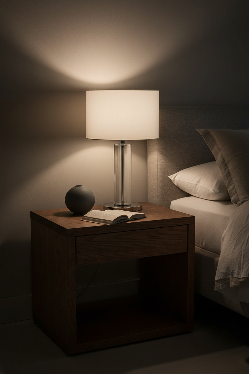 Birch Nickel Table Lamp