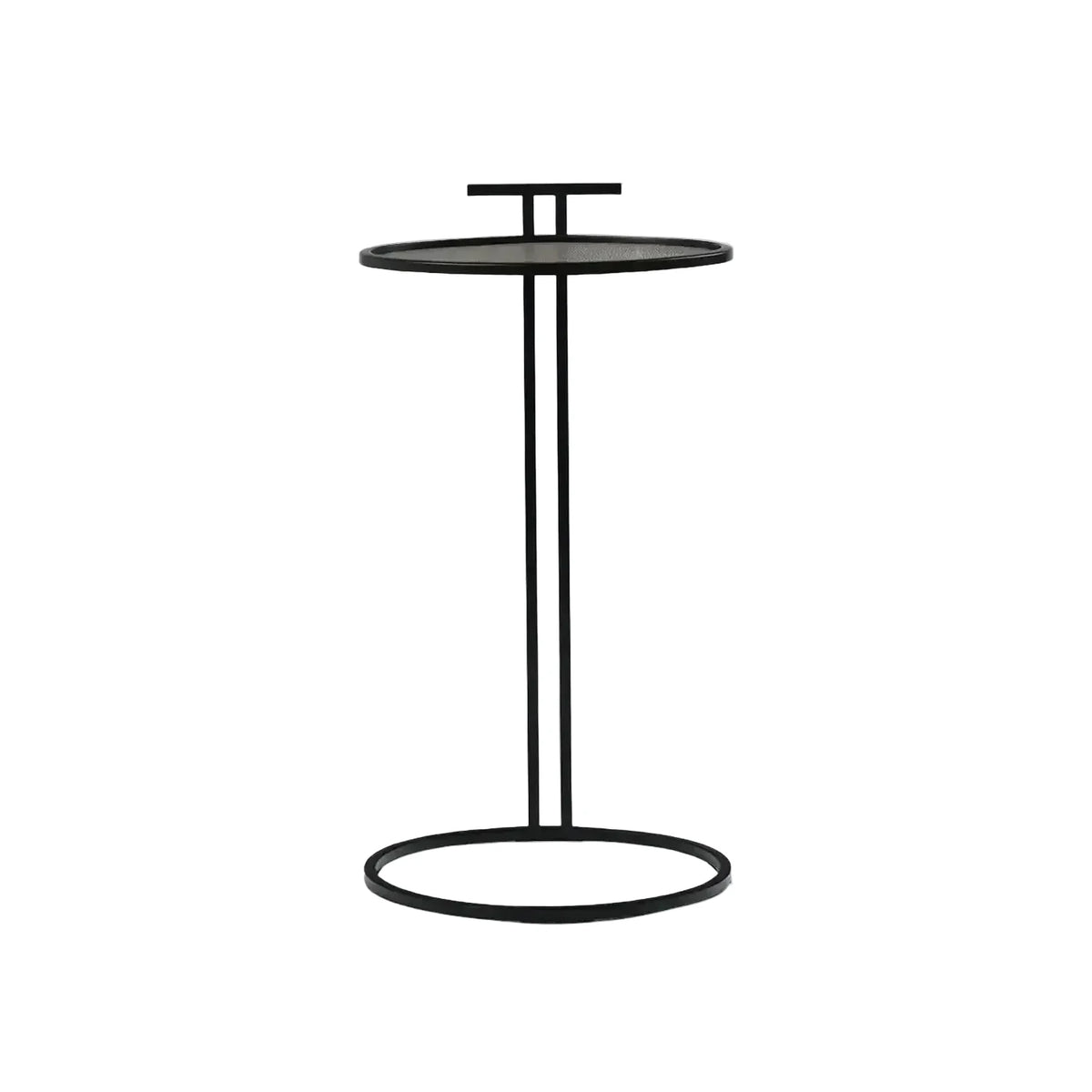 Cocktail Table Oval Grey Shagreen Leather