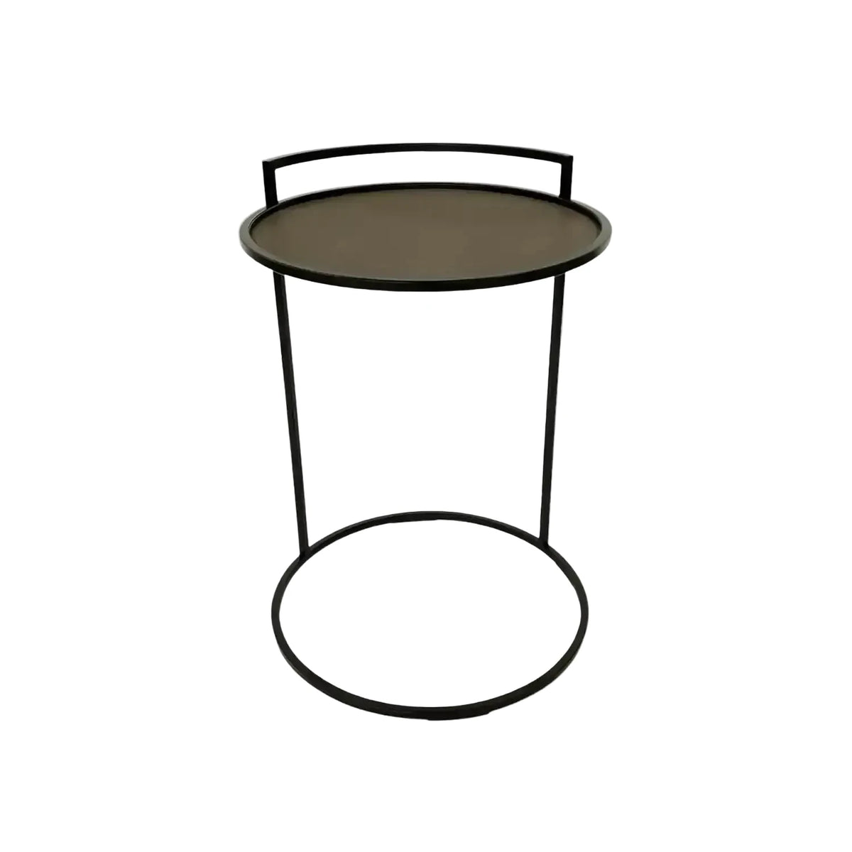 Cocktail Table Round Valen Leather