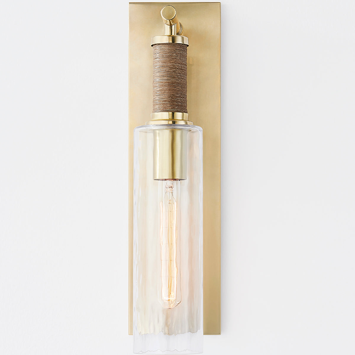 Eastchester Wall Light – Aged Brass with Clear Glass Shade