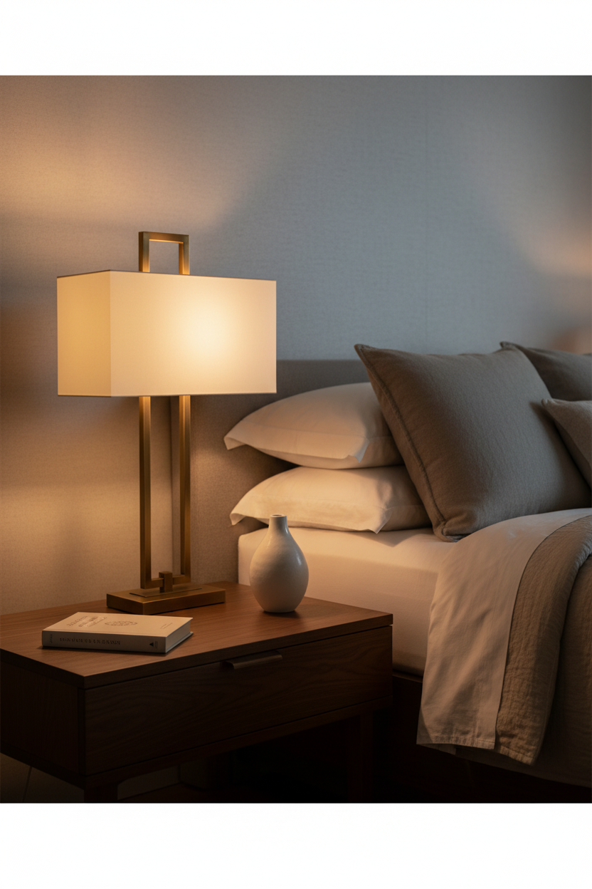 Ember Antique Brass Finish Table Lamp