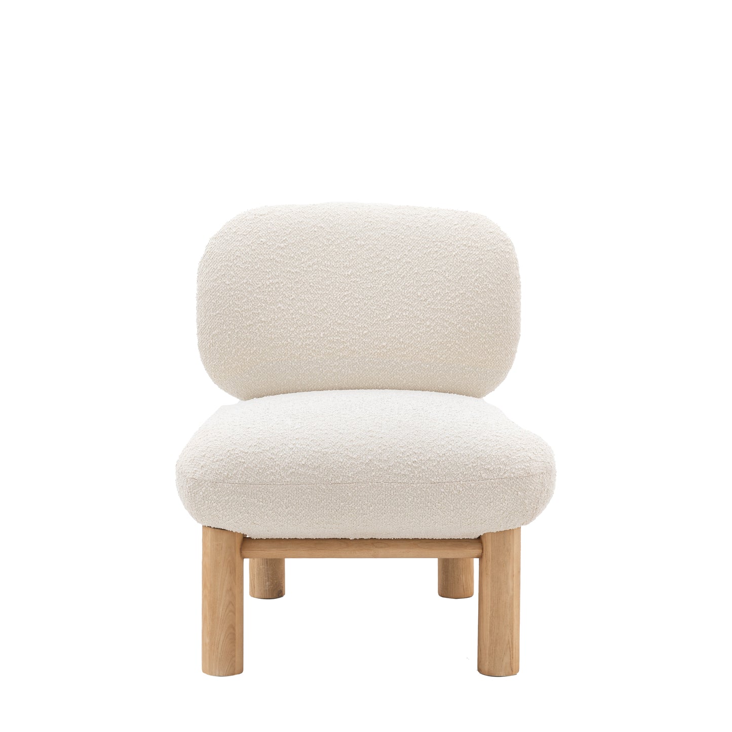 Vanilla Bouclé Lounge Chair