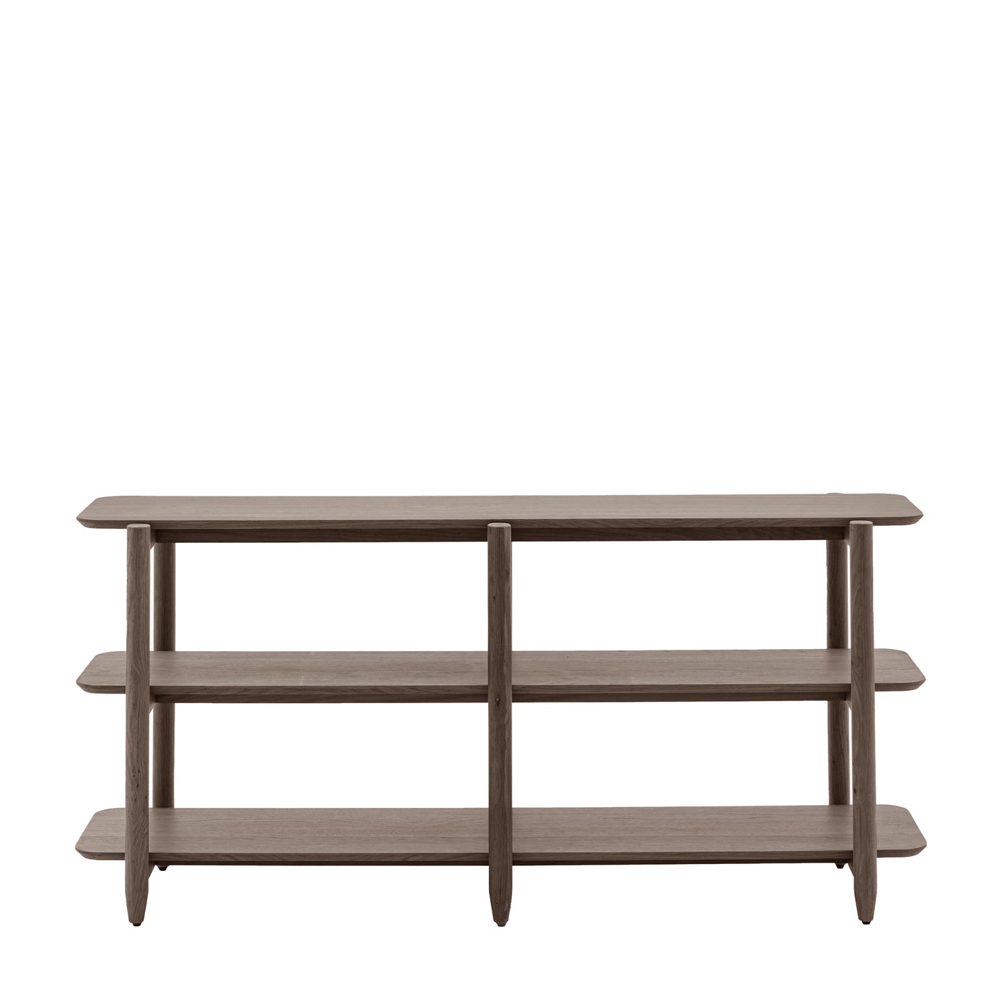 Hatfield Wide Open Display – Smoked Oak Finish