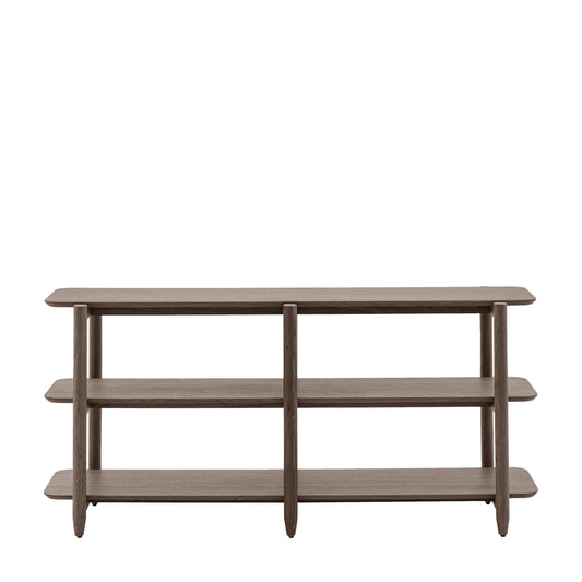 Hatfield Wide Open Display – Smoked Oak Finish
