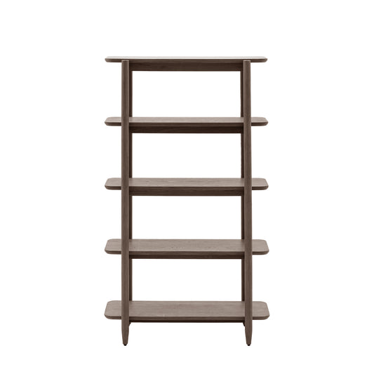 Hatfield Open Display – Tall Smoked Oak Finish