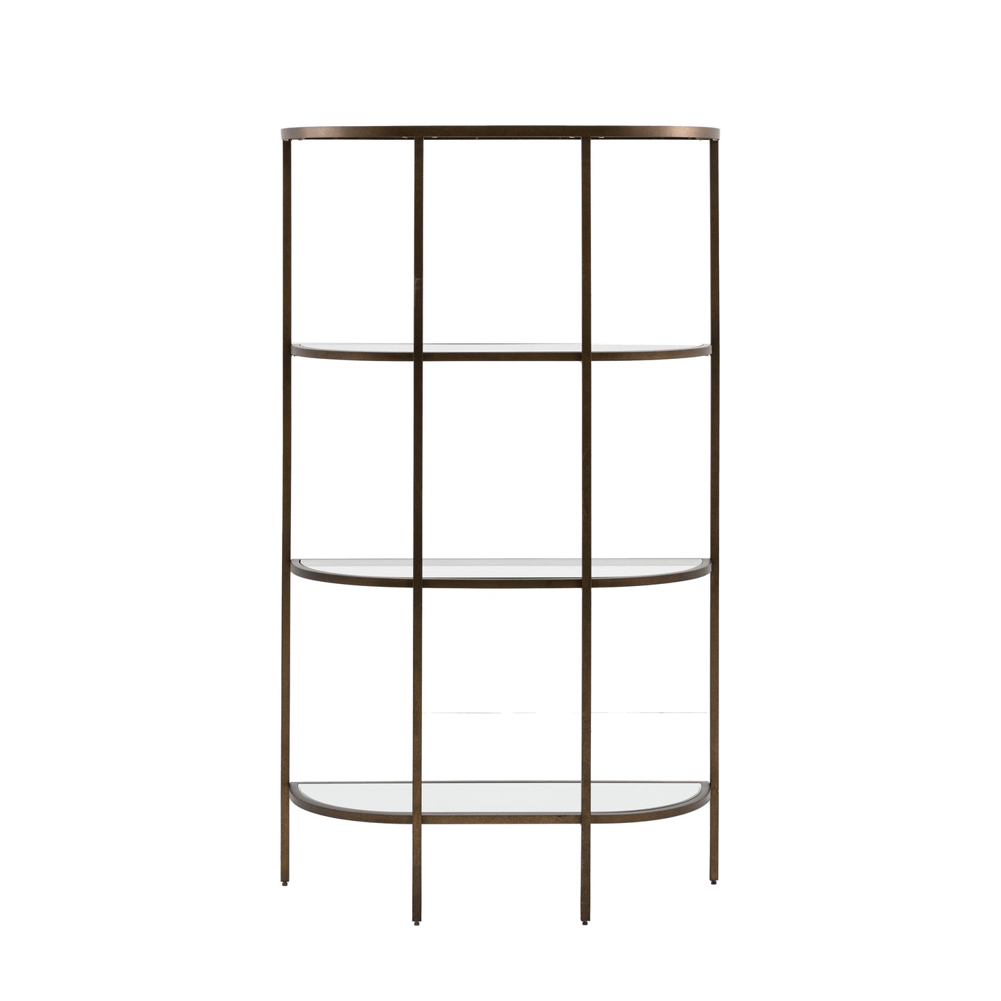 Hudson Luxury Display Unit – Bronze & Glass Shelving