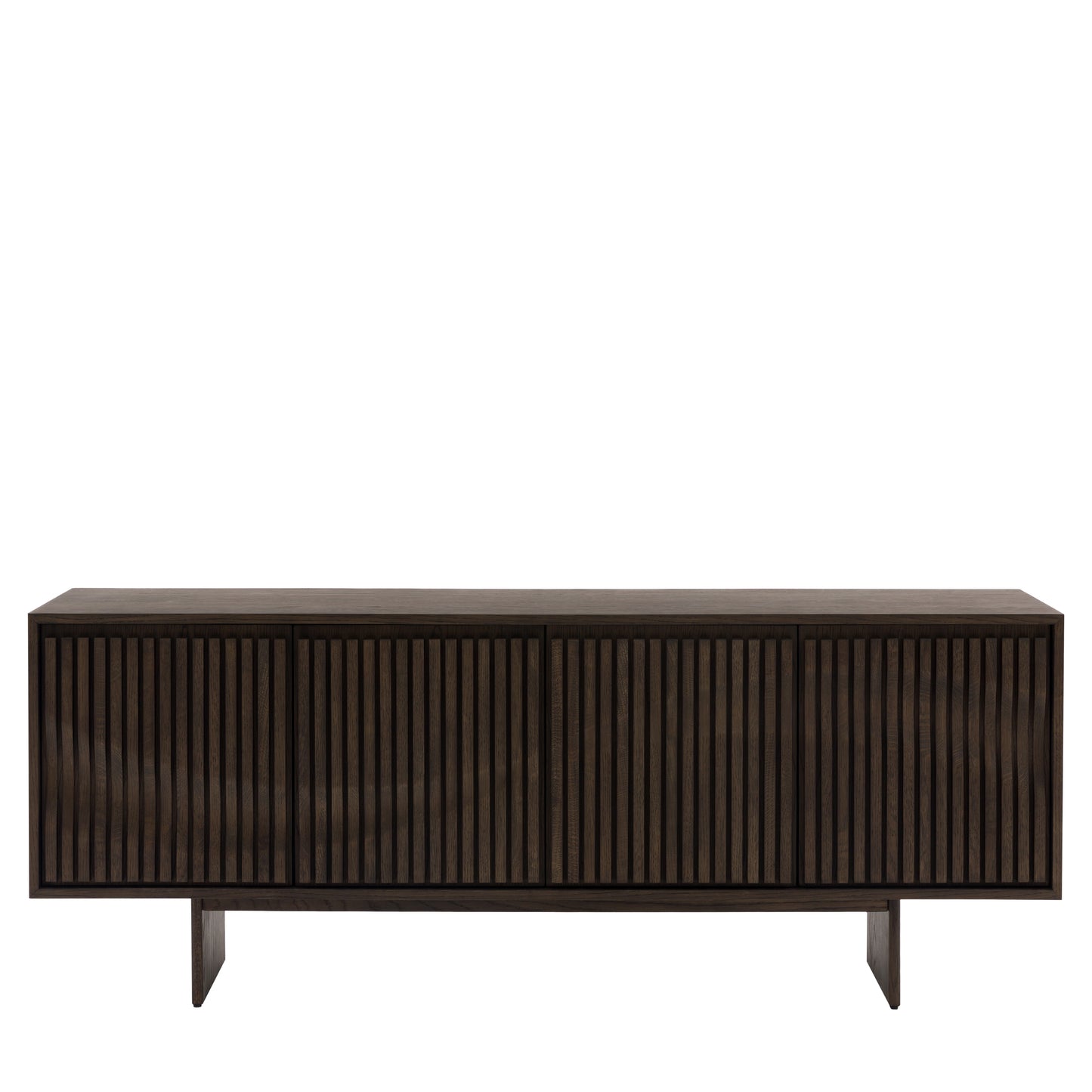 Onda 4 Door Sideboard – Italian Inspired Walnut Finish