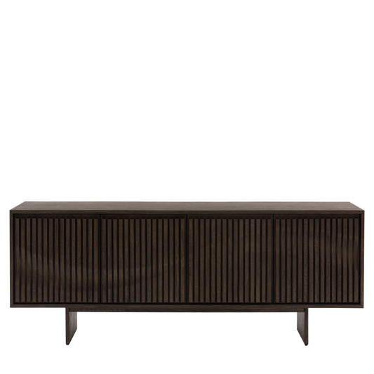Onda 4 Door Sideboard – Italian Inspired Walnut Finish