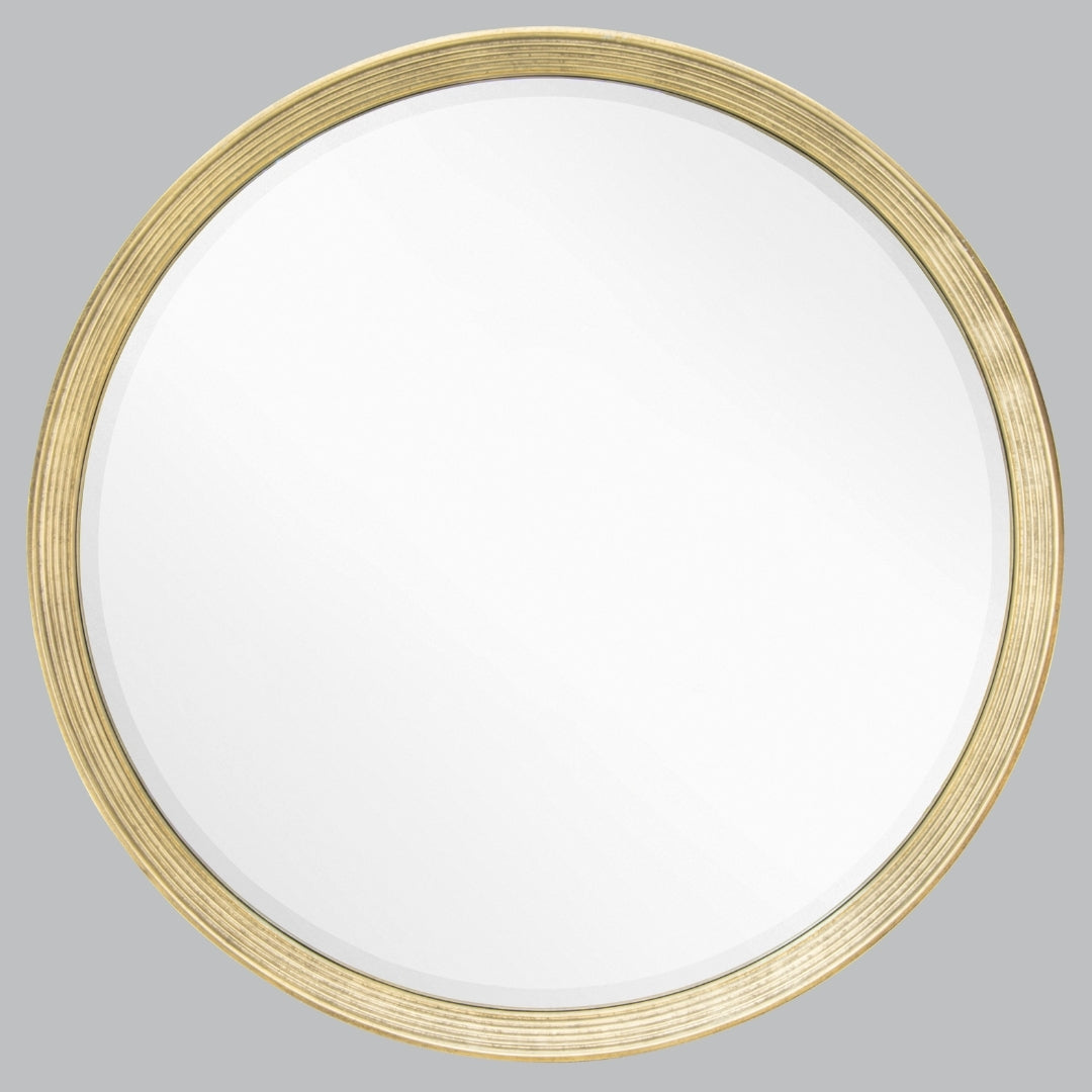 Flare Distressed Gold Leaf Wall Mirror