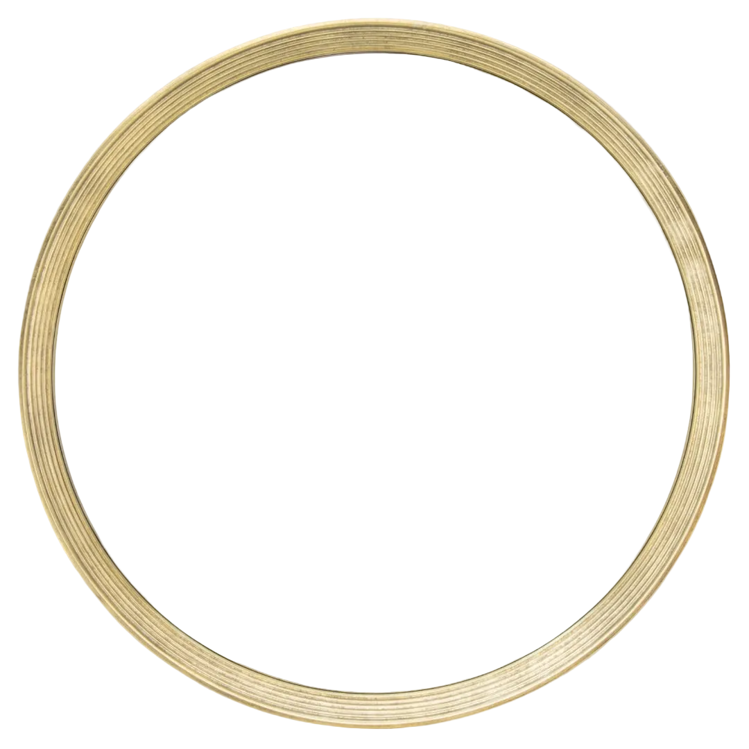 Flare Distressed Gold Leaf Wall Mirror