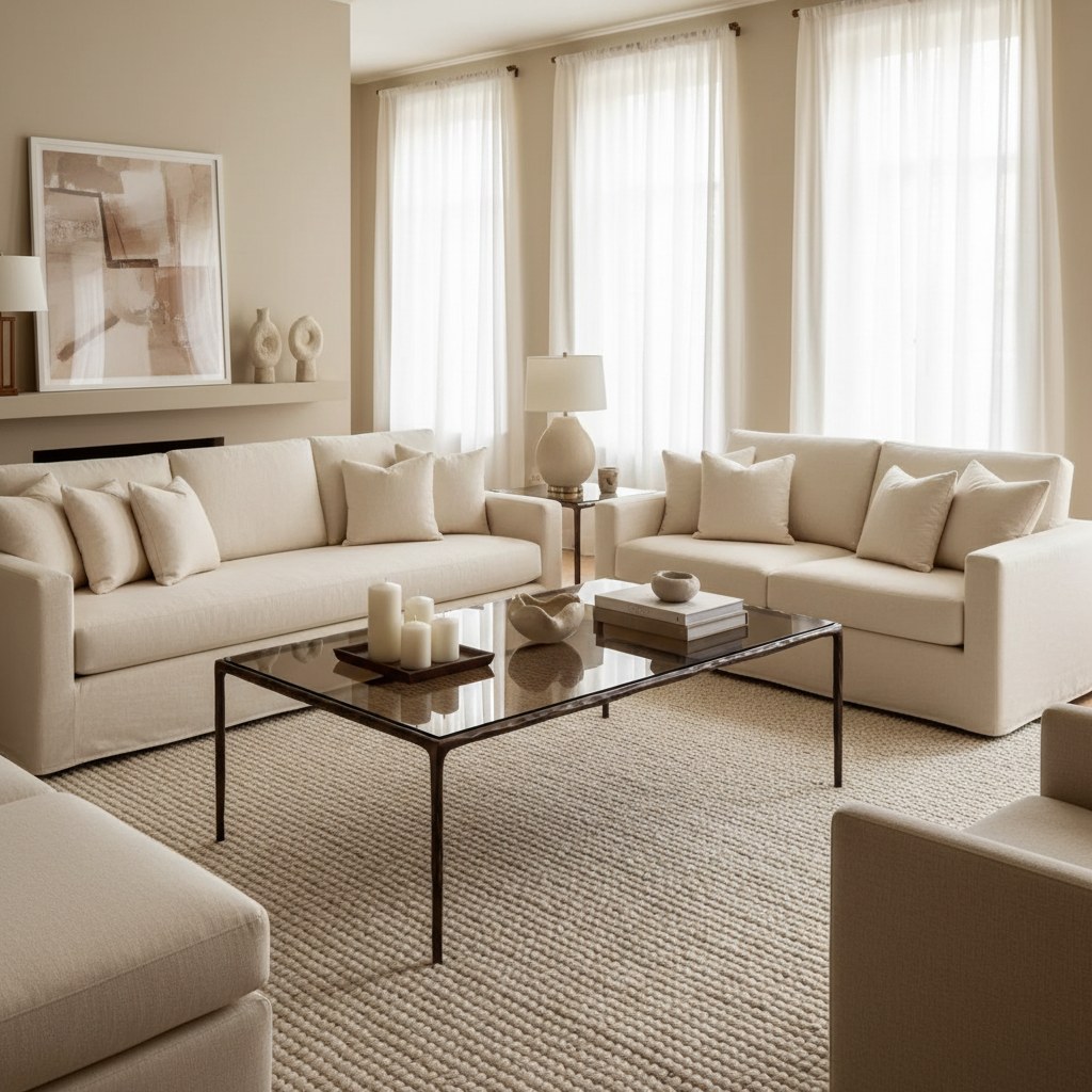 A rectangular coffee table with a dark brown smoked glass top and a dark bronze metal frame with textured legs, shown against a plain light gray background.