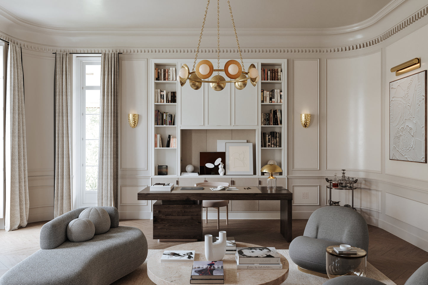 Accord Wall Light – Aged Brass