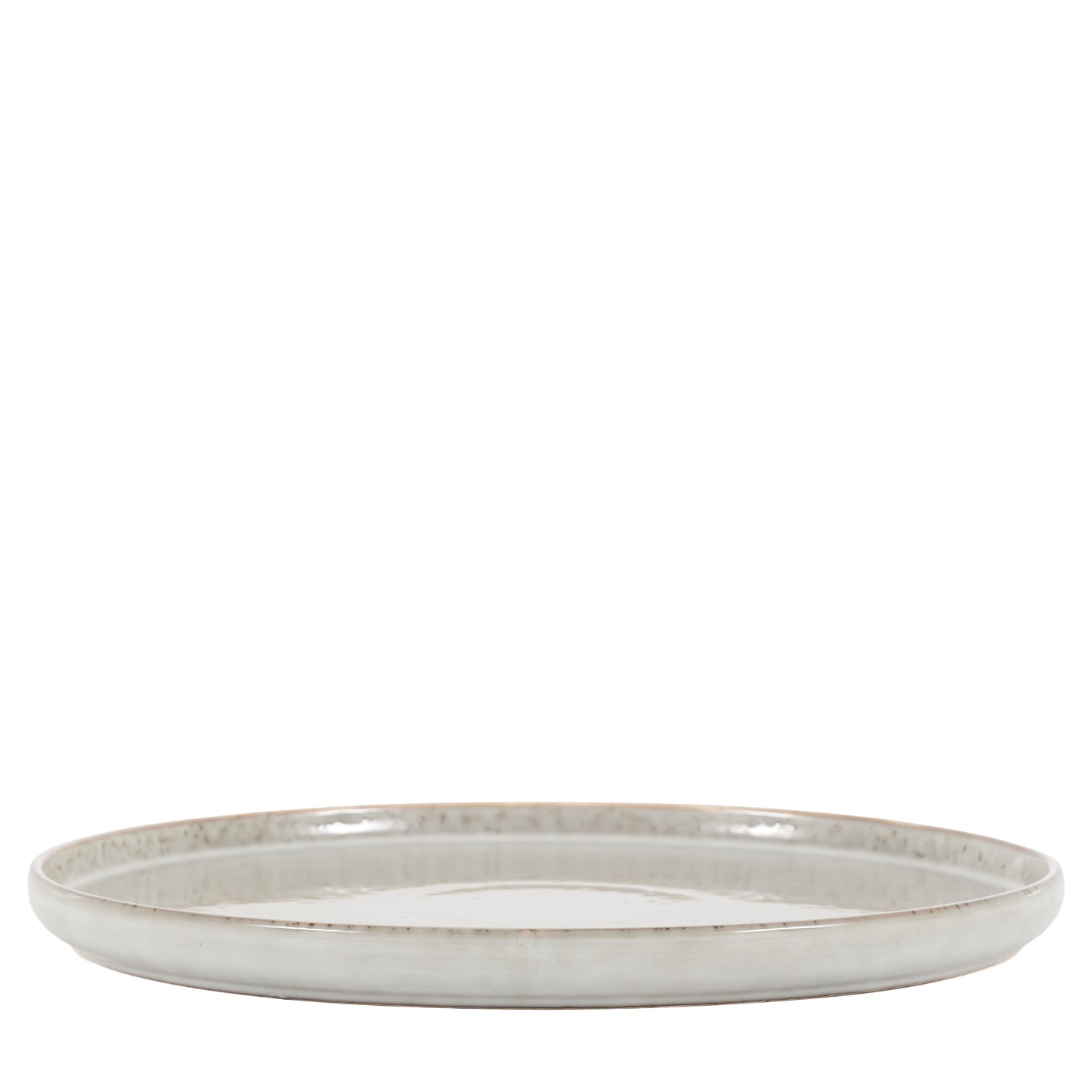 Reactive Glaze Dinner Plate – Pale Grey (Pack of 4)
