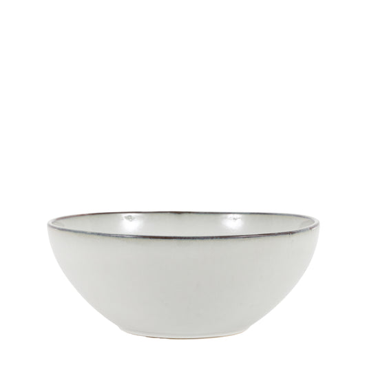 Reactive Glaze Pasta Bowl – Pale Grey