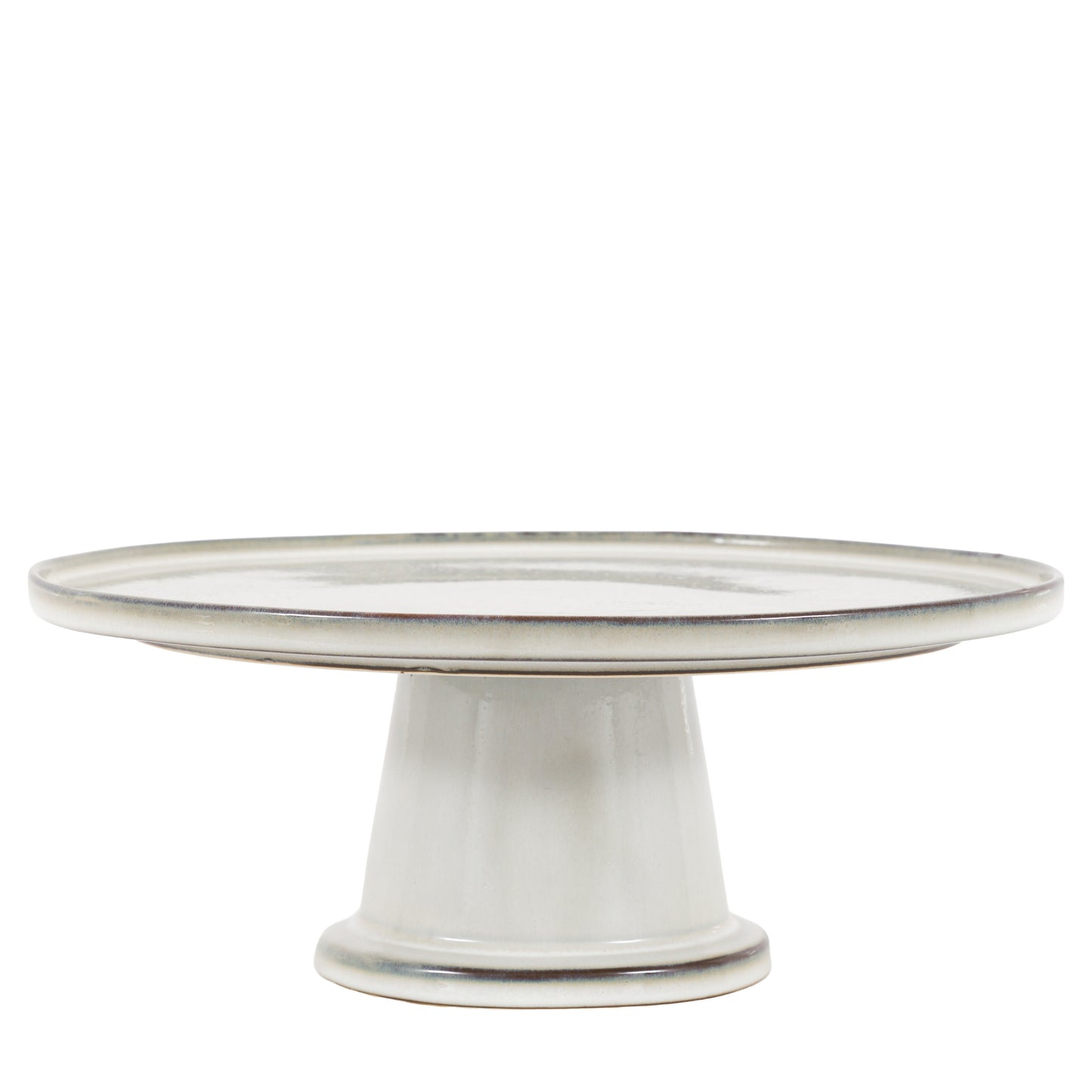 Reactive Glaze Cake Stand – Pale Grey