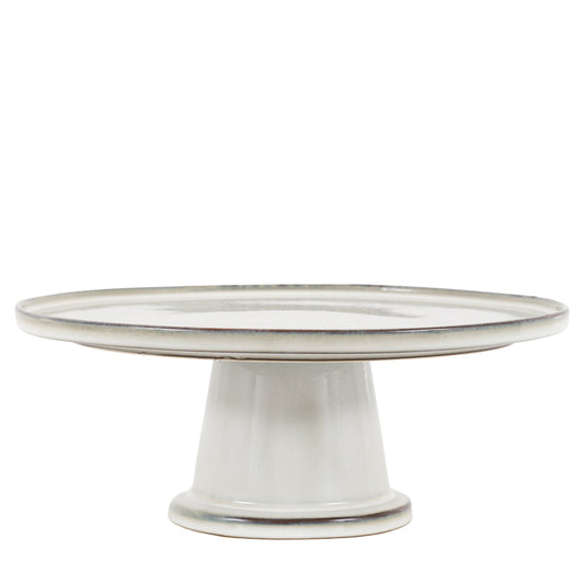 Reactive Glaze Cake Stand – Pale Grey