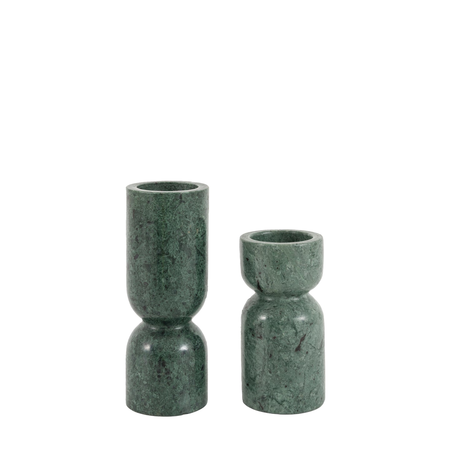 Taraza Marble Candlesticks – Green (Set of 2)