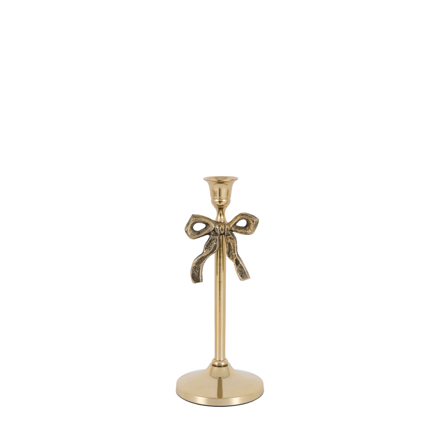 Bow Dinner Candle Holder – Gold