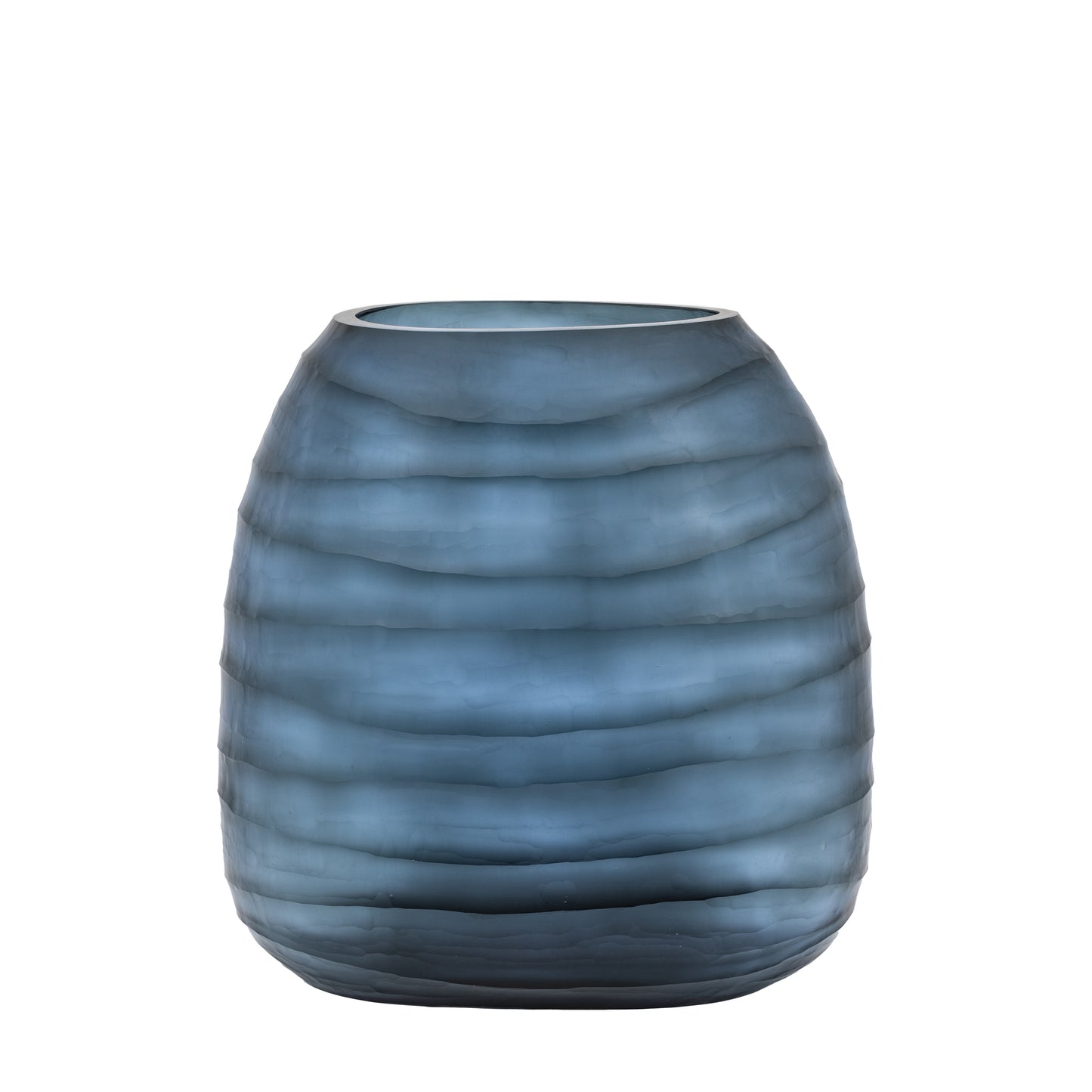 Sintra Handblown Carved Glass Vase – Large