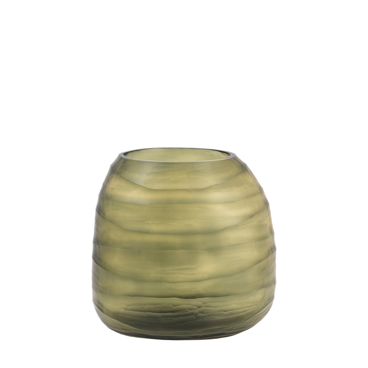 Sintra Handblown Carved Glass Vase – Small