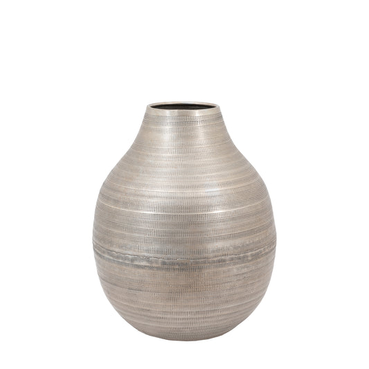 Zahara Hammered Metal Vase – Small