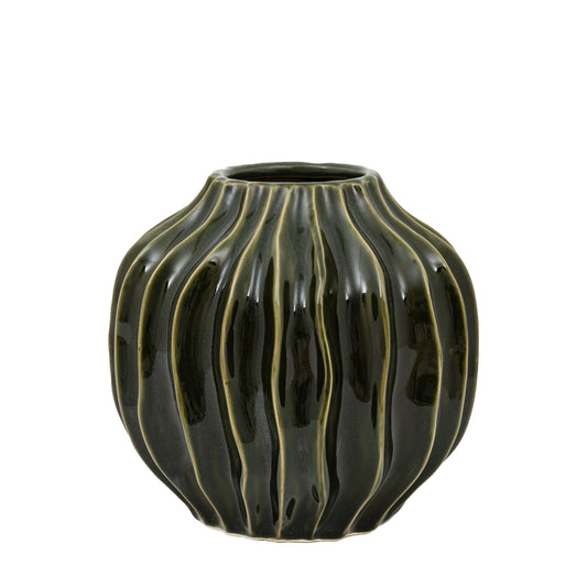 Organic Ribbed Vase – Small